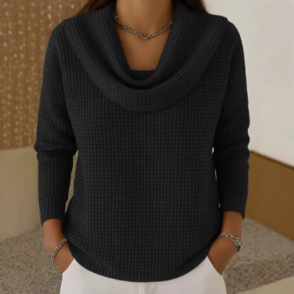 Rosa | Eleganter Pullover mit Weichem Kragen