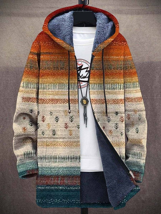 Zalie™ | Luxuriöse Kunstinspirierte Kapuzenjacke mit Reißverschluss