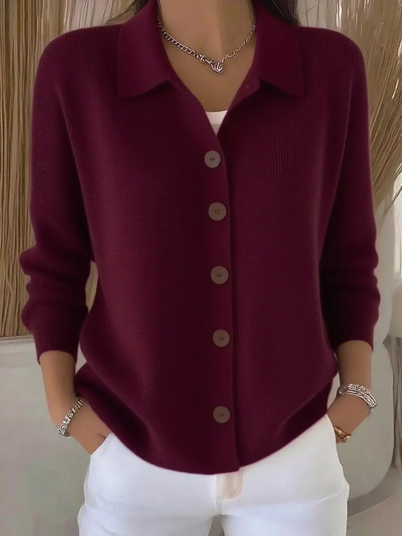 AVI - Strickpullover mit Knöpfen