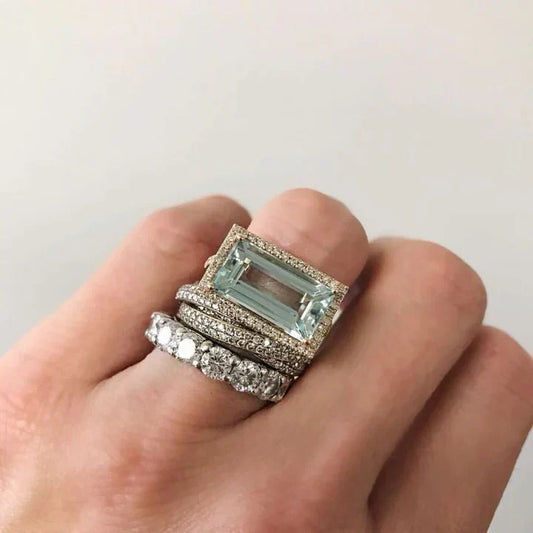 Vintage Ring aus Silber und Türkis