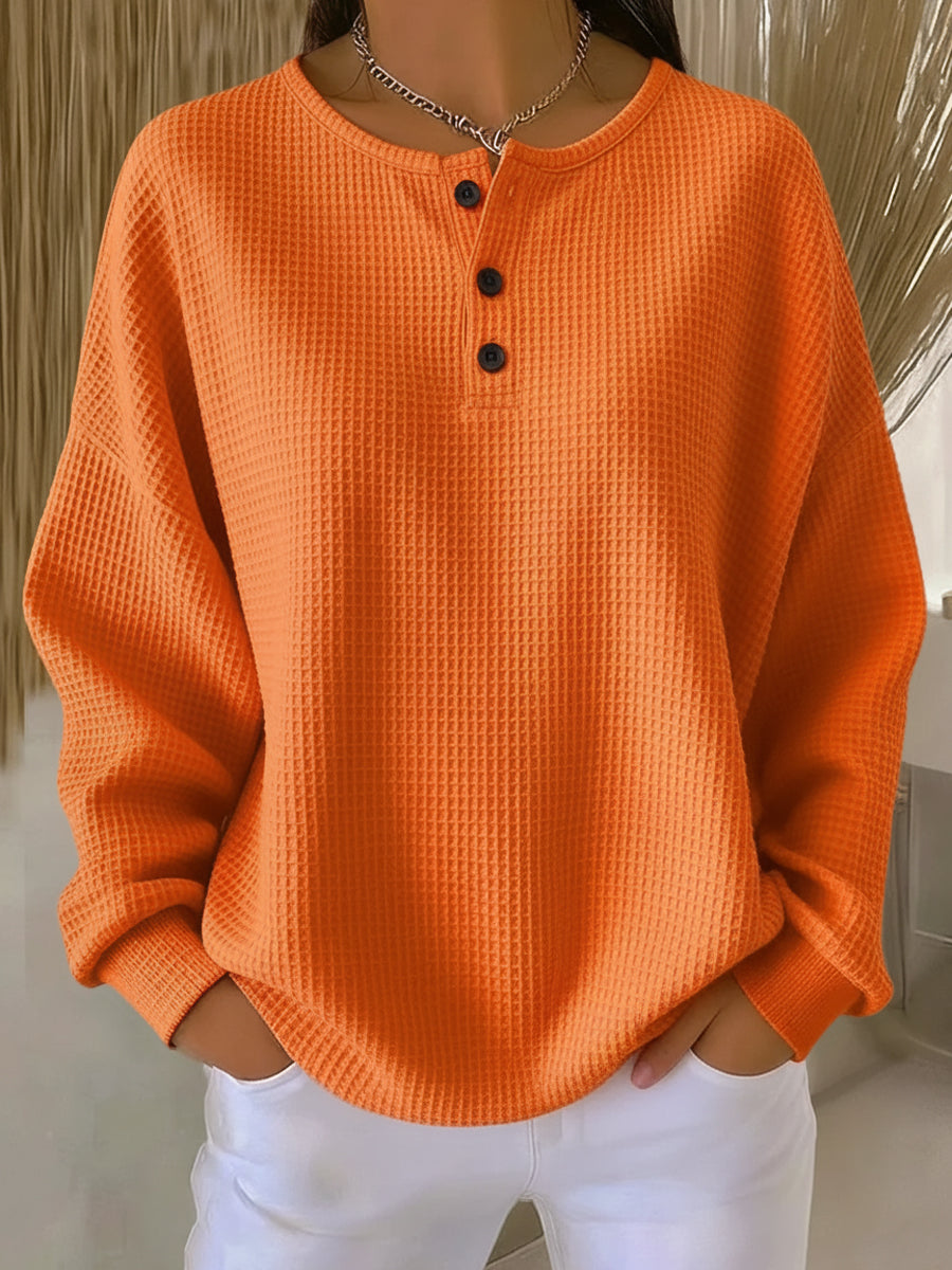 Anne | Weiche Strickjacke mit Kragen und Knöpfen