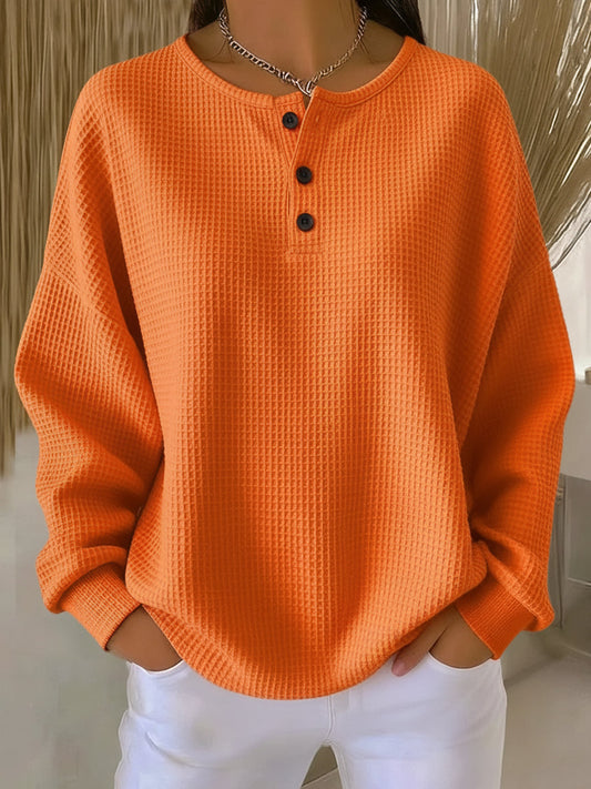Anne | Weiche Strickjacke mit Kragen und Knöpfen