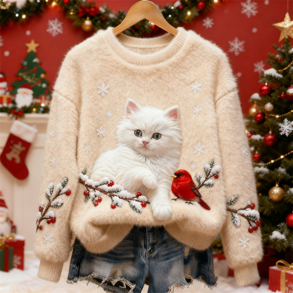 Winterzauber Katzenpullover