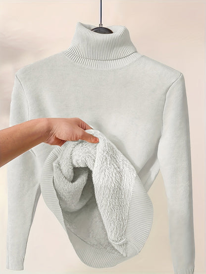 Zella | Weicher Pullover mit hohem Kragen