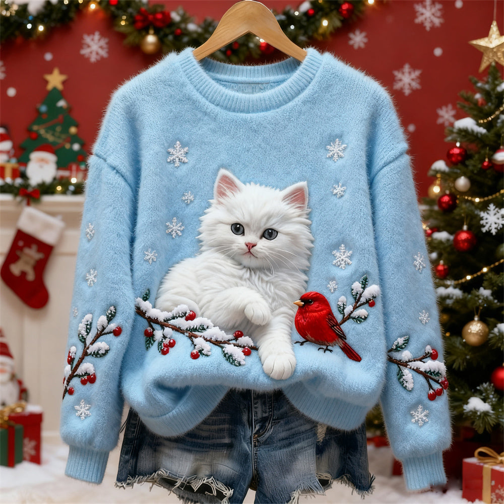 Winterzauber Katzenpullover