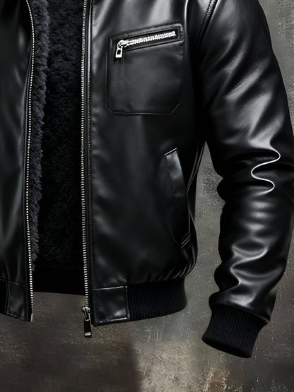 VANHOUTEN™ | SCHWARZE LEDERJACKE