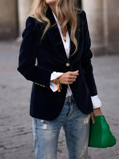 JULISSA | ELEGANTER VELVET BLAZER