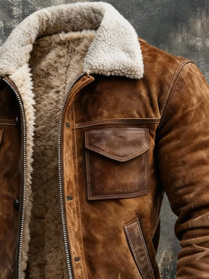 GIANNI™ | LEDERJACKE SHERPA