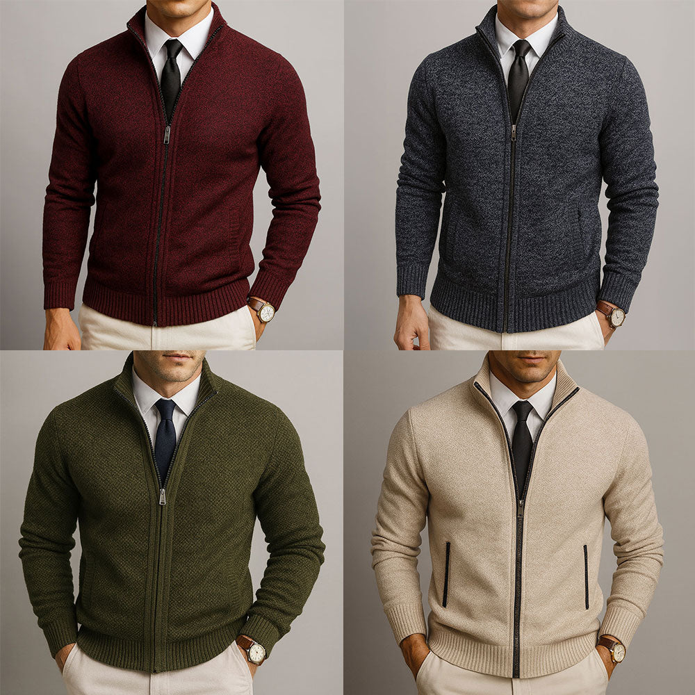 VINCENT™|ELEGANTER REISSVERSCHLUSS-KARDIGAN