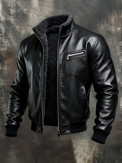 VANHOUTEN™ | SCHWARZE LEDERJACKE