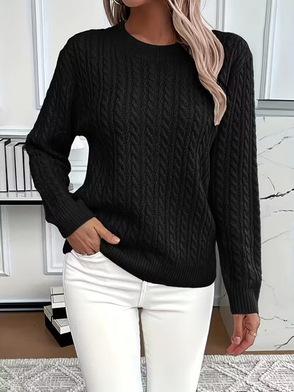 Alessia | Weicher Zopfpullover