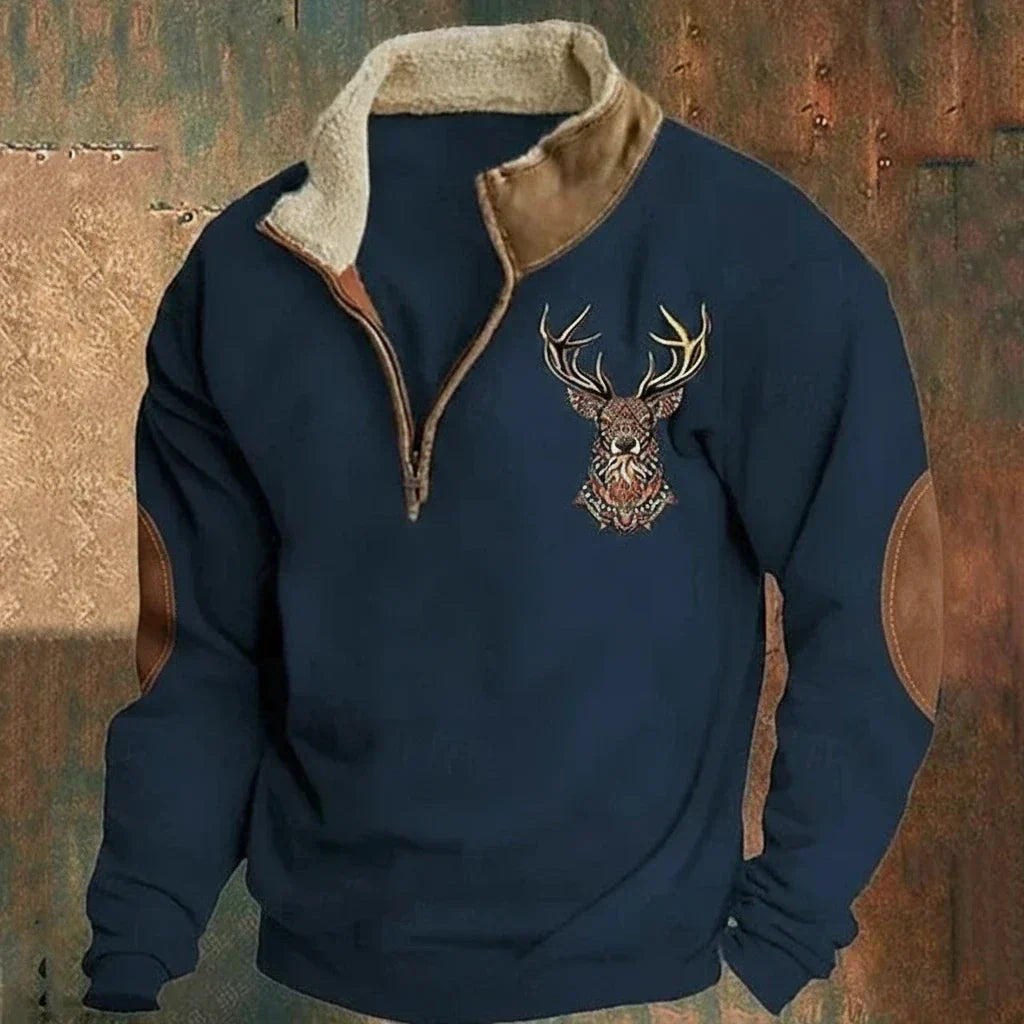 Arthur | Pullover aus nordischem Hirschleder
