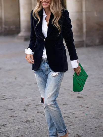 JULISSA | ELEGANTER VELVET BLAZER