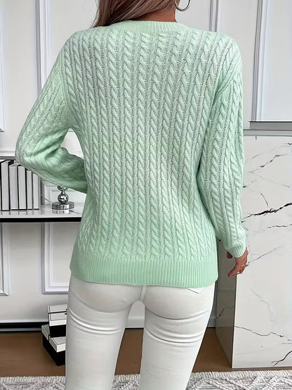 Alessia | Weicher Zopfpullover