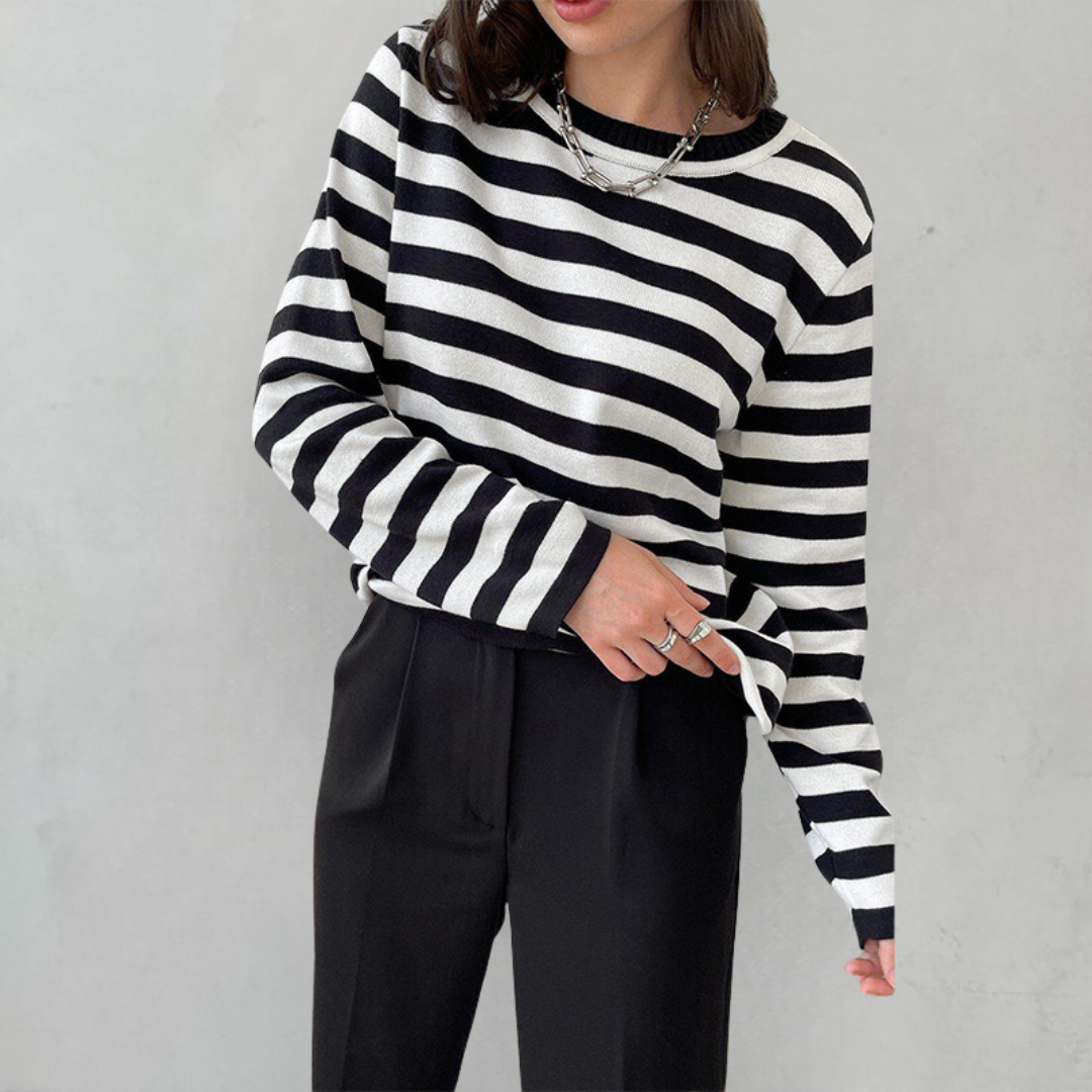 Nicole | Schicker gestreifter Pullover