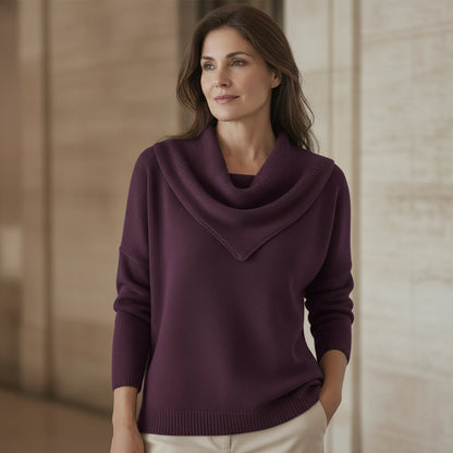 Liora | Warmer Pullover mit weichem Kragen