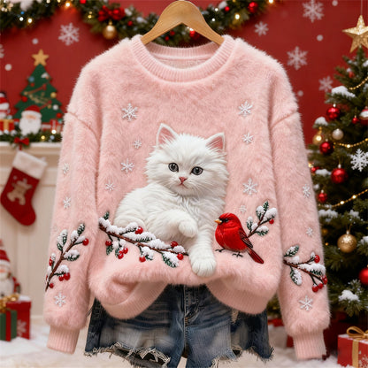 Winterzauber Katzenpullover