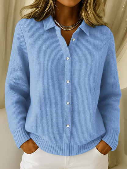 Malea | Klassische Gestrickte Knopf-Cardigan