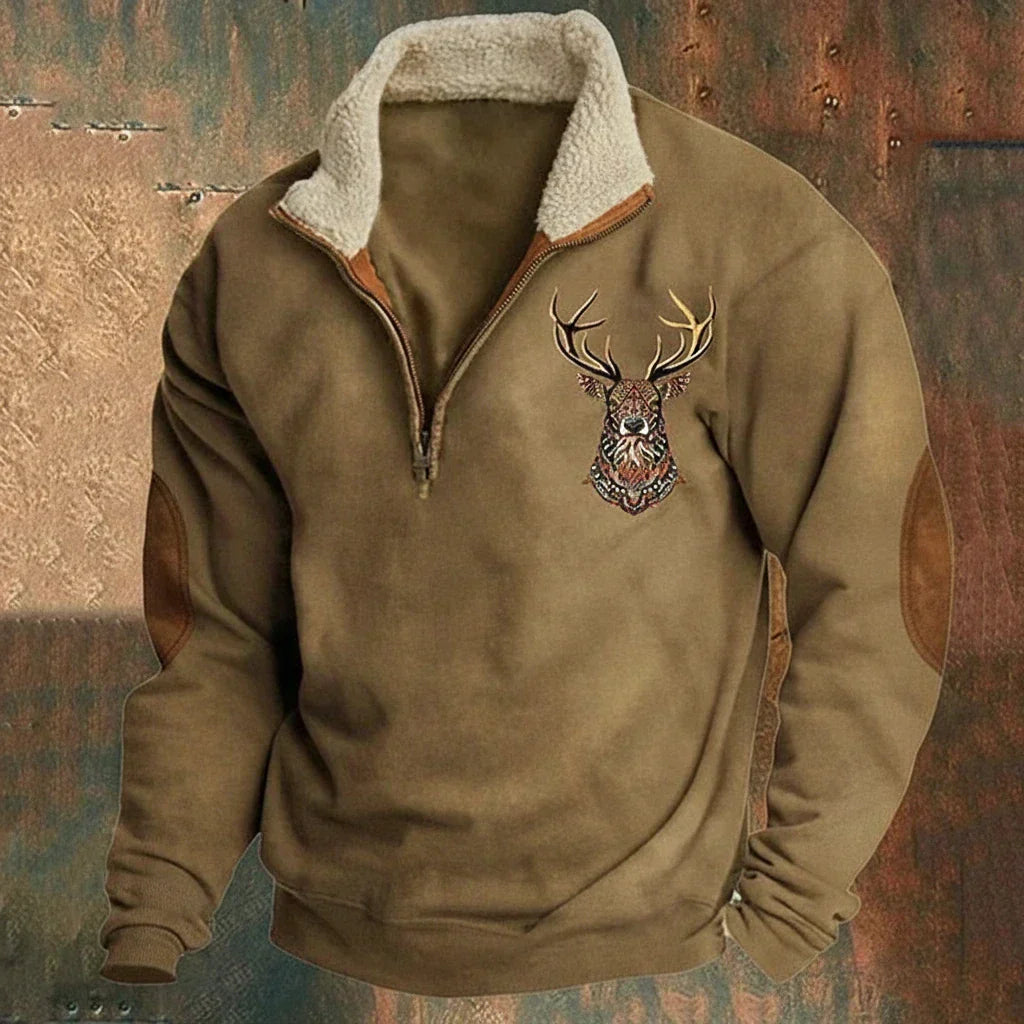 Arthur | Pullover aus nordischem Hirschleder