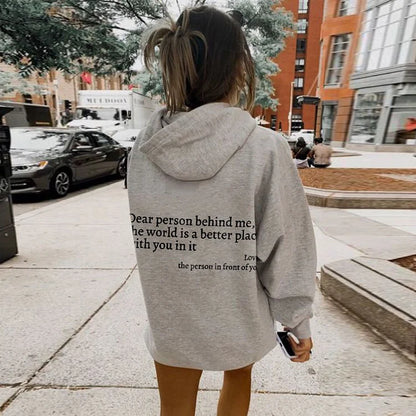 FEMMEHAUS LIEBE PERSON HINTER MIR HOODIE