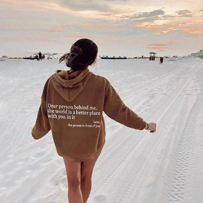 FEMMEHAUS LIEBE PERSON HINTER MIR HOODIE