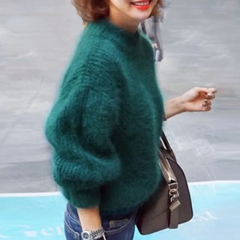 Jessica | Eleganter Pullover mit hohem Kragen