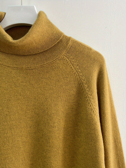 Aimée | Weiches Strickoberteil mit hohem Kragen