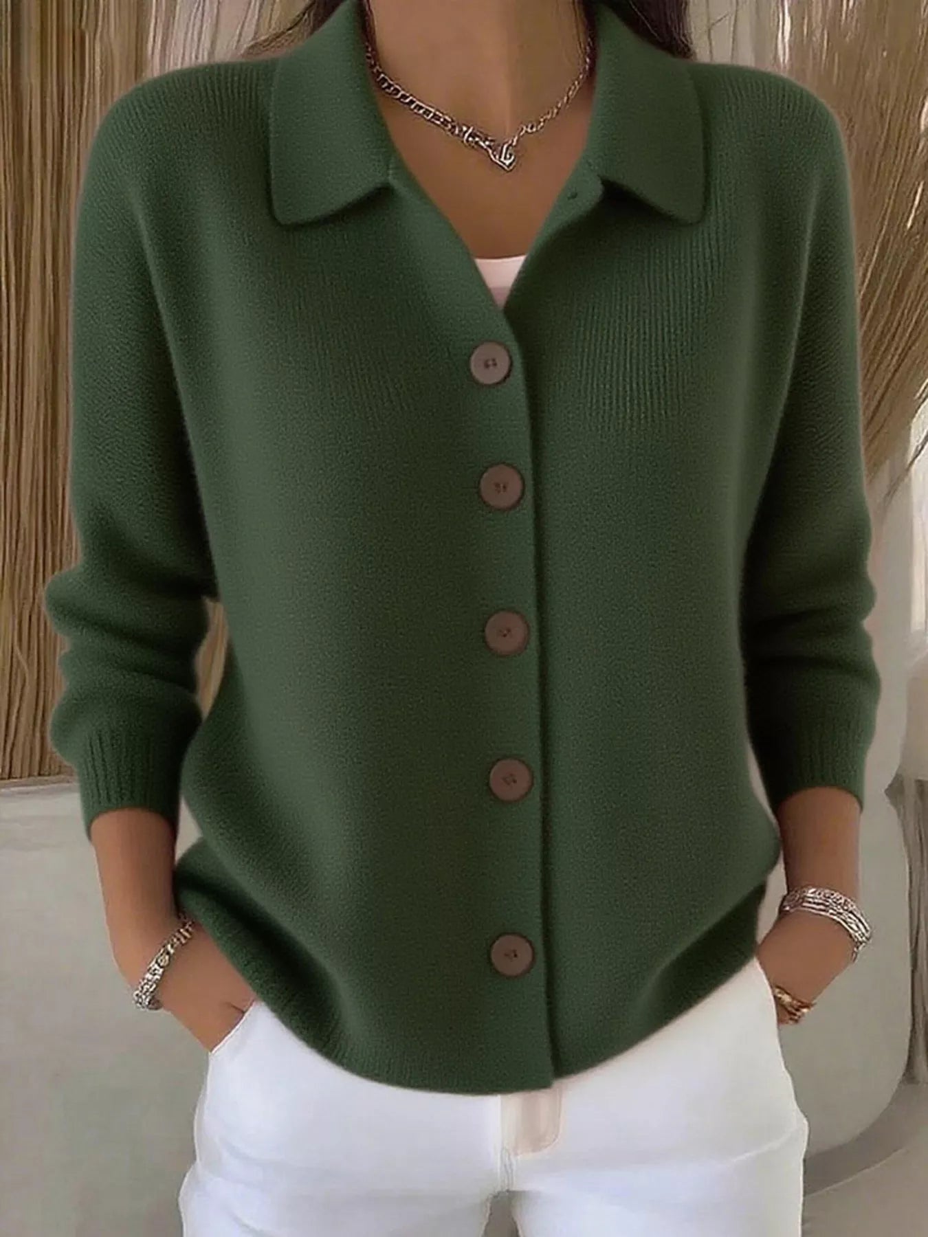 AVI - Strickpullover mit Knöpfen