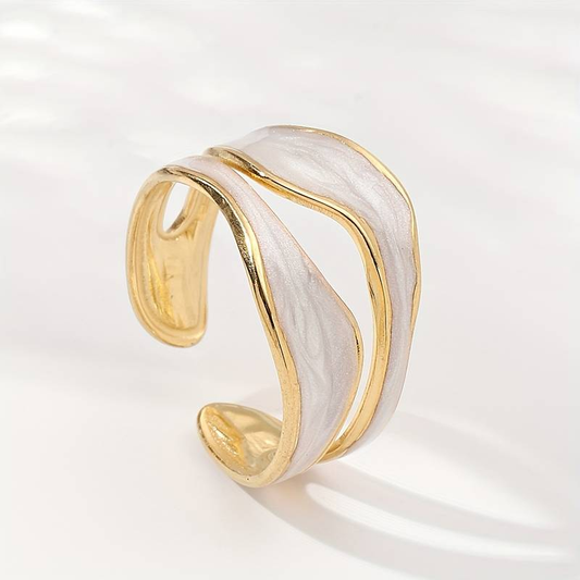 Vintage Weißgoldring