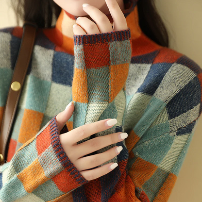 Élise | Hochkragenpullover aus weicher Kaschmirwolle