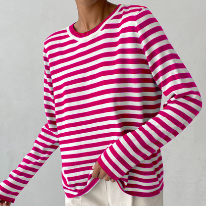 Nicole | Schicker gestreifter Pullover