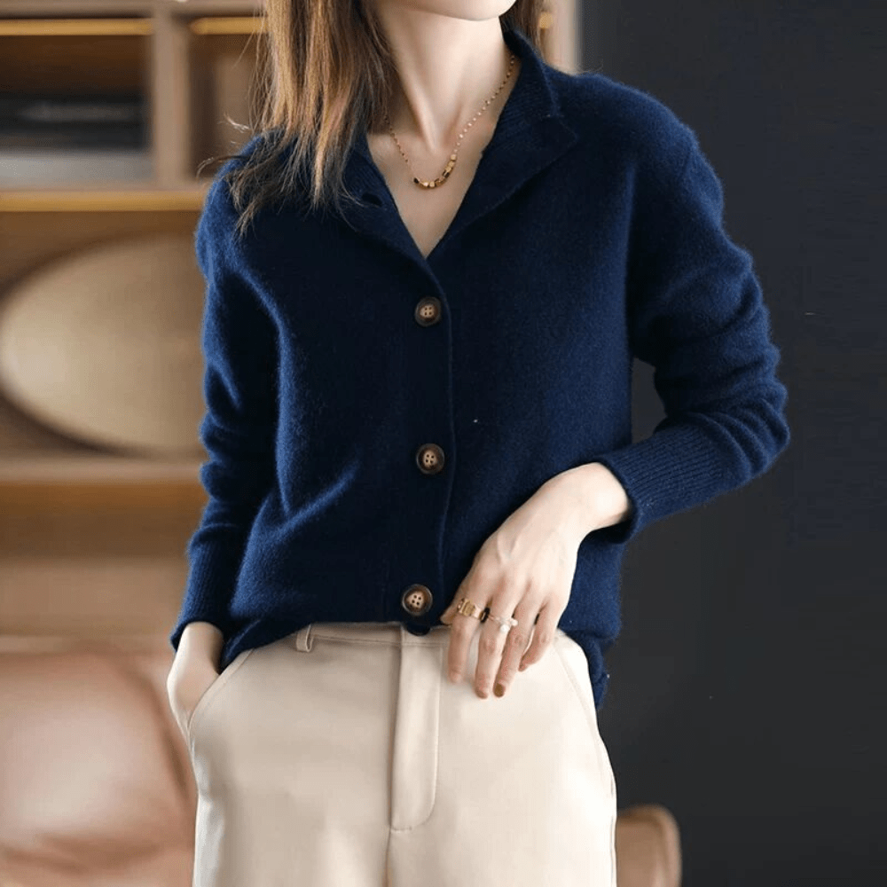 Annie – Luxus-Strickjacke aus Wolle