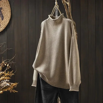 Celina | Weicher Pullover mit Stehkragen