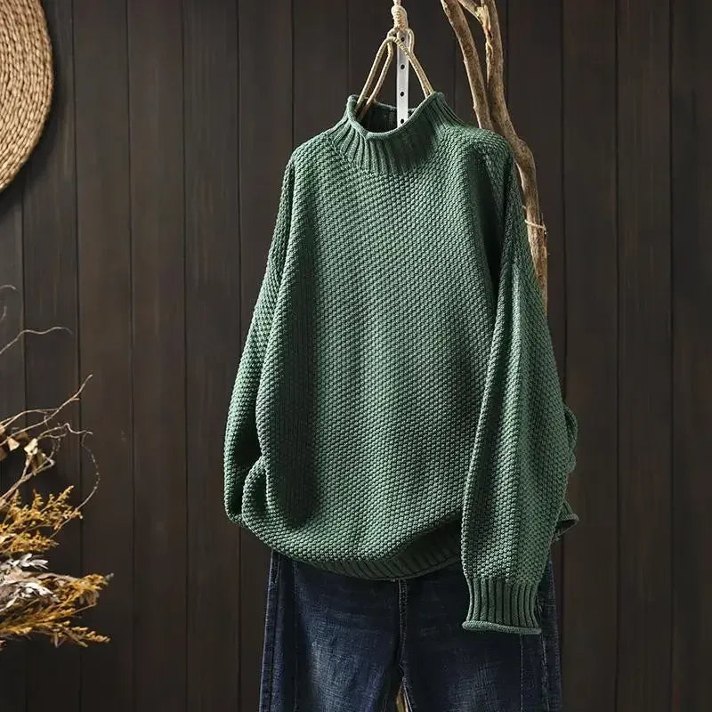 Celina | Weicher Pullover mit Stehkragen