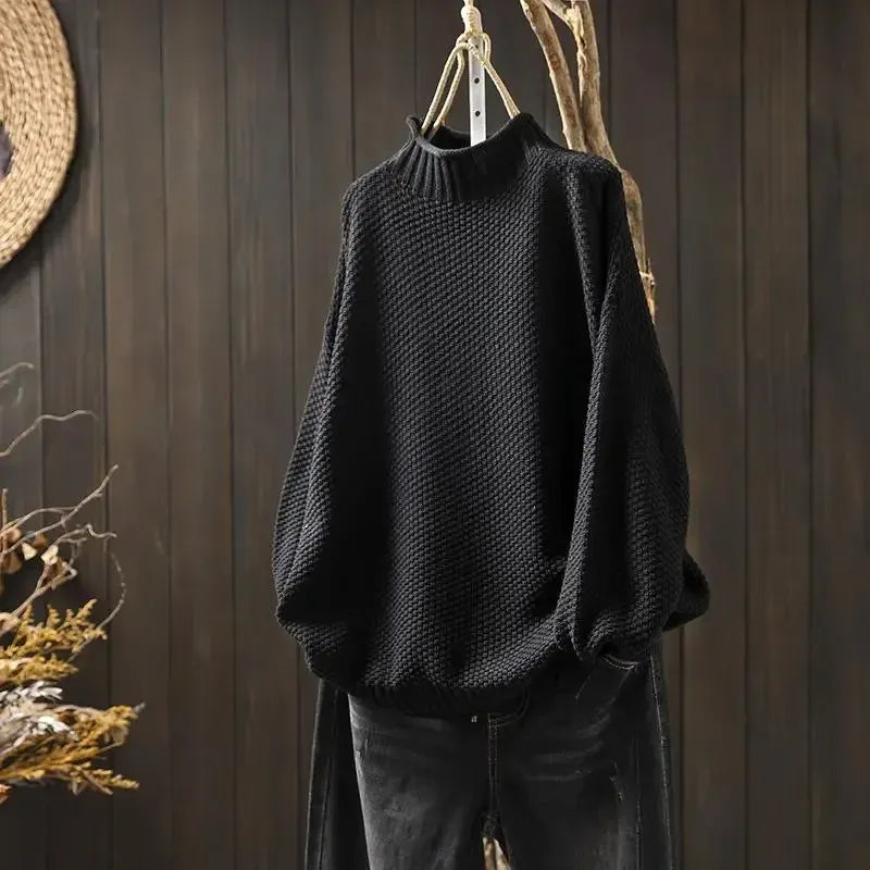 Celina | Weicher Pullover mit Stehkragen