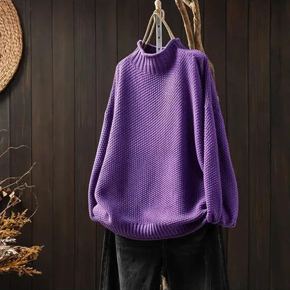 Celina | Weicher Pullover mit Stehkragen