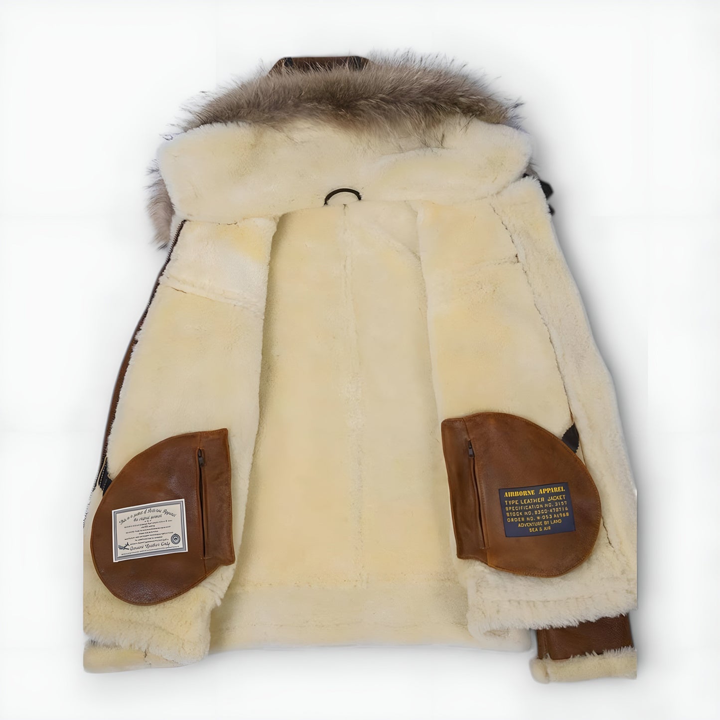 Aron™ | Bomberjacke mit Fellkapuze
