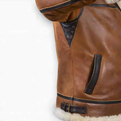 Aron™ | Bomberjacke mit Fellkapuze