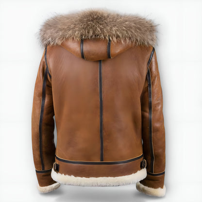 Aron™ | Bomberjacke mit Fellkapuze