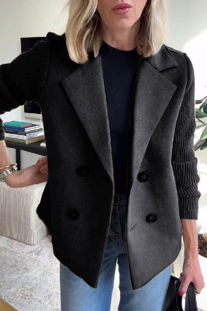 Amelia™ | Schicker Blazer mit Strickärmeln