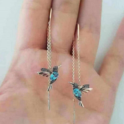 Ohrringe in Form eines Kolibris