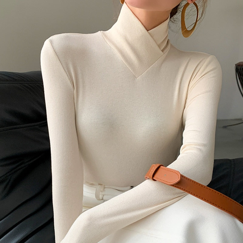 Julia | Pullover mit hohem Kragen