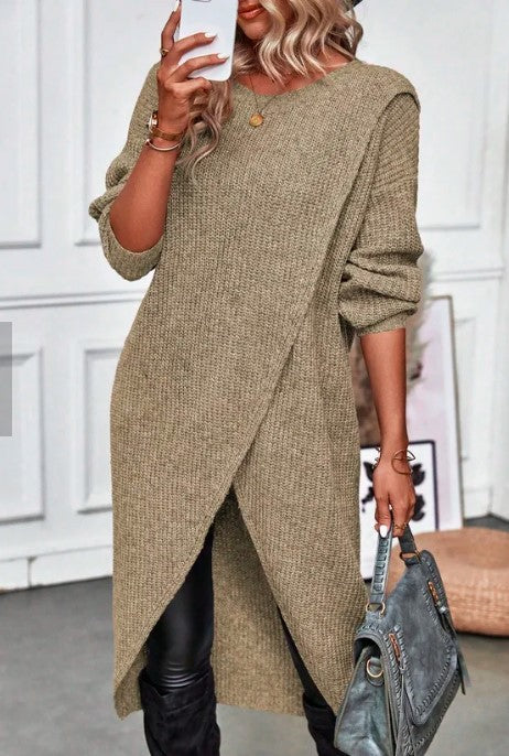 Brigit | Eleganter langer Pullover