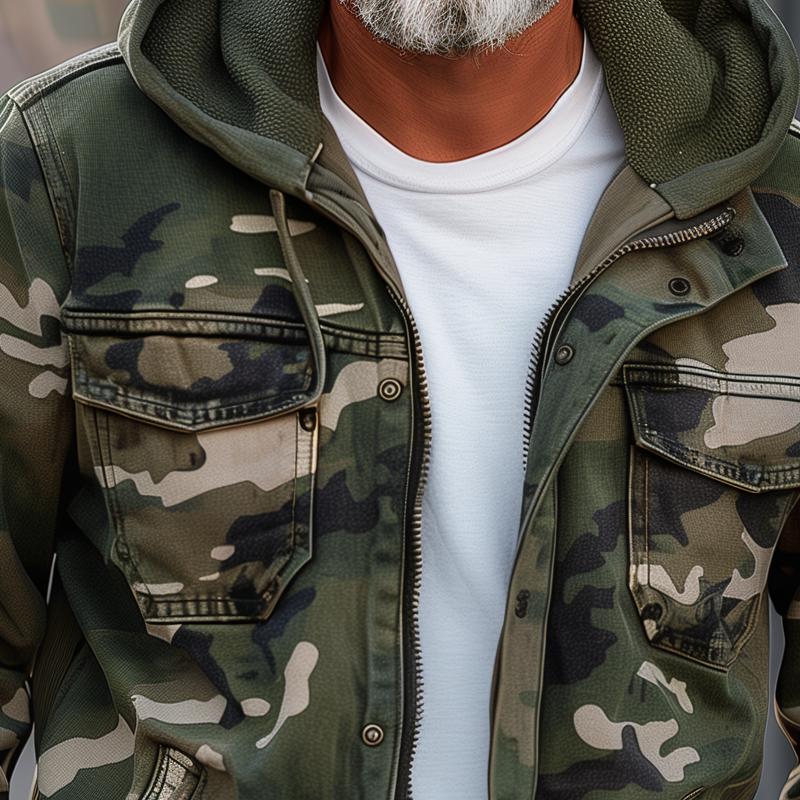 Fabian | elegante Camouflage Cargo-Jacke