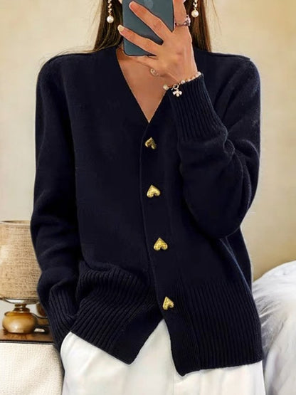 Lyddia | Cardigan mit Herzknöpfen