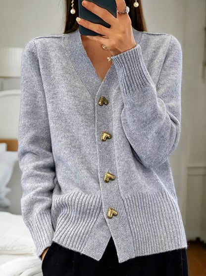 Lyddia | Cardigan mit Herzknöpfen