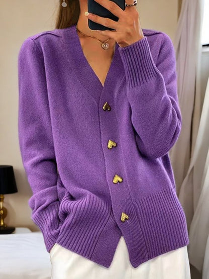 Lyddia | Cardigan mit Herzknöpfen